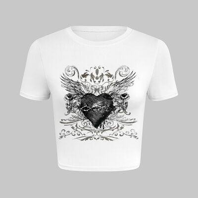 Closure Type Summer T Shirts Ladies Fashionable Prints Funny Shirts For Women