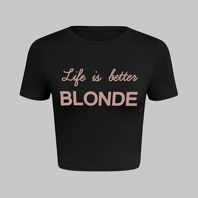 Spring Summer Black T Shirt Women Customizable Colors  Cotton Crew Neck T Shirt