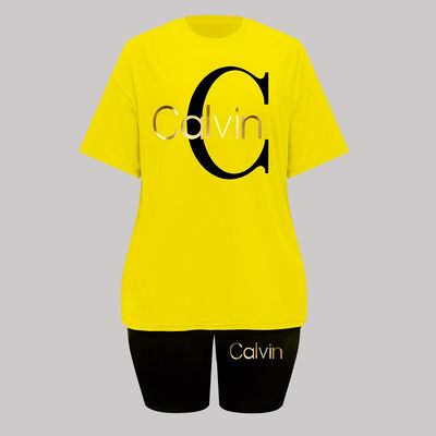 71.5cm 72.5cm Two Piece Sets Women Lightweight  Yellow 2 Piece Set