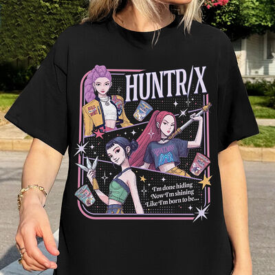 Both Men Women  Womens Fitted T Shirts Unisex Black Round Neck T Shirt