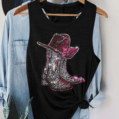 Unisex Black Sleeveless Vest Round Neck V Neck Gym Tank Tops