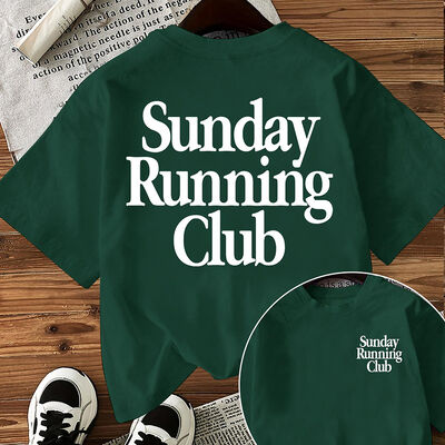 Unisex Cotton T-Shirt with Pull On Closure Printed Pattern and Round Neckline