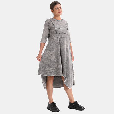 Washed Women Denim Dress Girls Family Matching Summer Business Casual Women