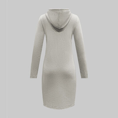 Self Cultivation Gray Short Sleeve Dress ODM Casual Wear Dress 94cm