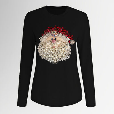 Digital Printing 65cm Long Sleeve Tops Personalized Designs Crew Neck Long Sleeves