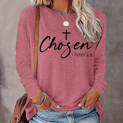 Customizable Dark Blue Long Sleeves Rose ODM T Shirts For Women