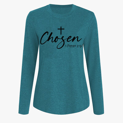 Customizable Dark Blue Long Sleeves Rose ODM T Shirts For Women