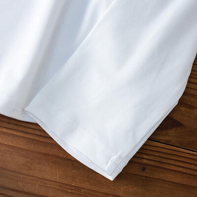 White Base Women Tops Knitting Cotton Long Sleeve Top ODM For Regular Comfort