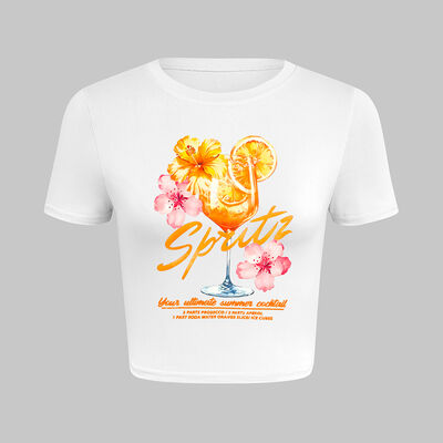 Casual Style Solid Pattern No Pocket T-Shirt for Women with Round Neckline and Short Sleeves