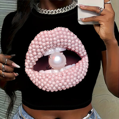 Close-fitting Personalized Design Cotton T-shirt for Everyday Wear in S/M/L/XL/XXL Sizes