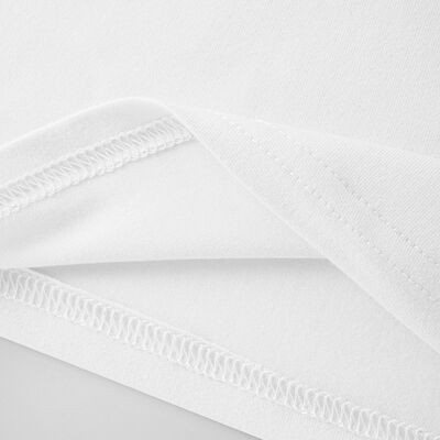 White Womens Basic T Shirts Personalized Patterns  White Long Sleeve Crew Neck XL