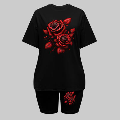 Outdoor Events Women Two Piece Outfits Round Neck Beach Trips Summer Co Ord