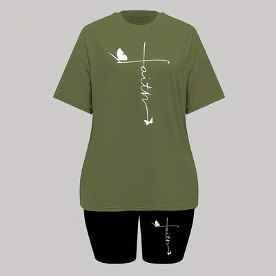 Solid Women Two Piece Outfits Short Machine Washable Casual Two Piece Set