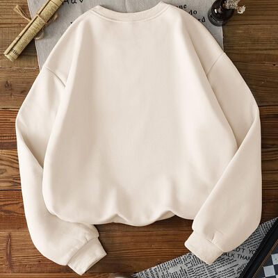 65CM 66.5CM Women Sweatshirts Fleece Fashion Long Hooded Sweatshirt