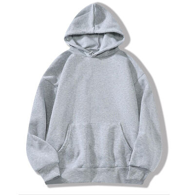 Knit Fabric Thick-fabric Padded Round-Neck Hoodie with 440g Fabric Weight for Winter