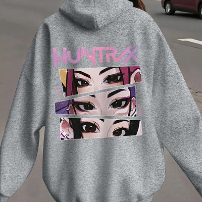 Fabric 440g Women Sweatshirts Personalized Print Wool Hoodie Women'S 68cm