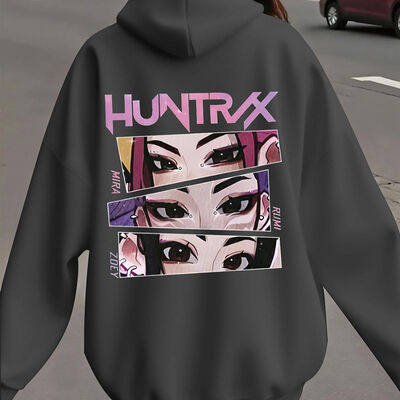 Fabric 440g Women Sweatshirts Personalized Print Wool Hoodie Women'S 68cm