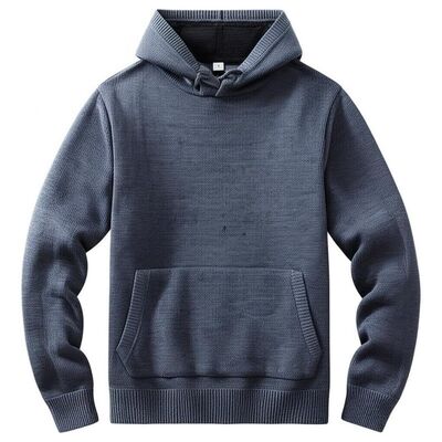 Knit 440g Women Sweatshirts Polyester Cotton Blend  Gray Sweatshirt Womens