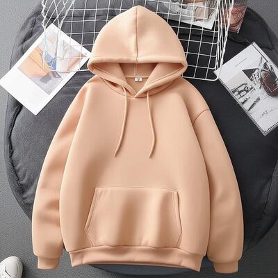 Conventional Thickness Cropped Fleece Pullover Relaxed  Warm Hoodies For Winter Women'S
