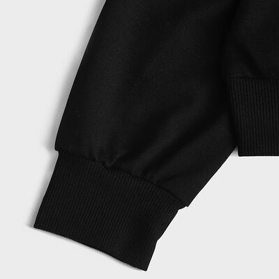 Warm Cotton Hoodie No Hood No Pockets Multi-functional Fleece Sweatshirt for Winter