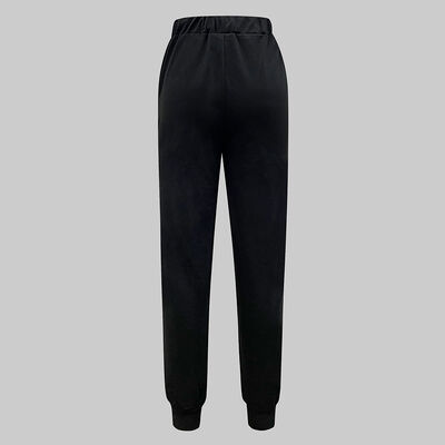 Moisture Wicking Women Bottoms 500g Slim Fit Women Sports Pants