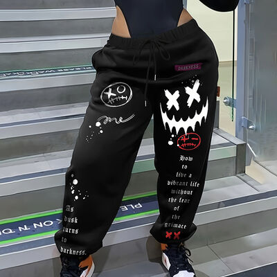 One Piece Sweatpants Oversized Vintage Tall Straight Leg Sweatpants Loose Fit