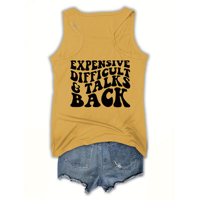 Custom Athletic Tank Tops Unisex   Sleeveless Vest Ladies Ribbed Crop Top Custom Logo