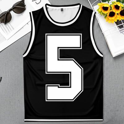 100% Cotton Women Tank Tops Letter Printing Casual  Round Neck Sleeveless Vest