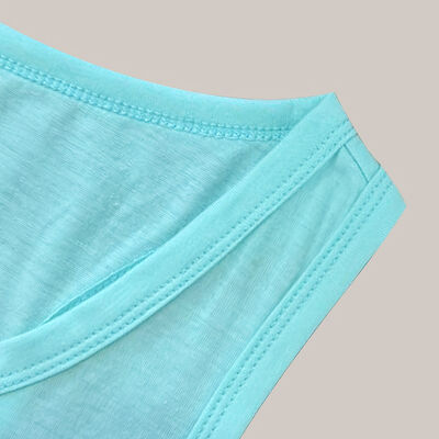 Unisex V Neck Women Tank Tops Running Printed Sleeveless T Shirts No Pockets 65cm