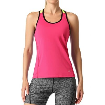 Unisex V Neck Women Tank Tops Running Printed Sleeveless T Shirts No Pockets 65cm