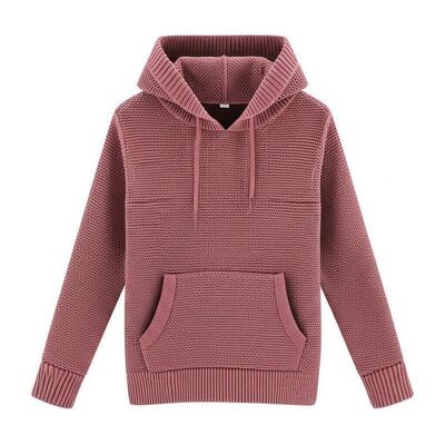 Women's Oversized Winter Hoodie with 420-500g Fabric Weight Breathable Polyester/Cotton Blend