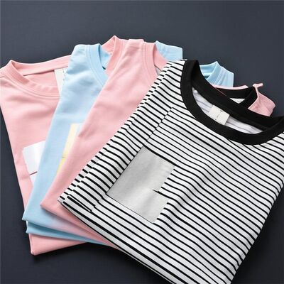 Custom Print Logo Blanks Cotton T-shirt with 7 Days Sample Order Lead Time for Fashion Ladies