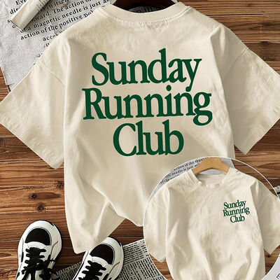 Unisex Cotton T-Shirt with Pull On Closure Printed Pattern and Round Neckline