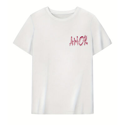 Double-sided printed short sleeves t-shirt popular in Europe and America factory-made cotton shirt