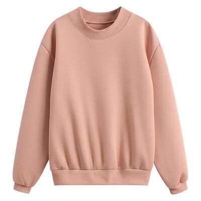 Custom Logo Women's Pullover Sweatshirt with Round Neck for Fall/Winter Season