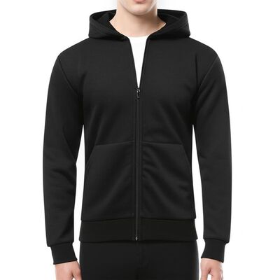 V-neck Zipper Closure Hoodie with No Hood for Women's Casual Winter Wear